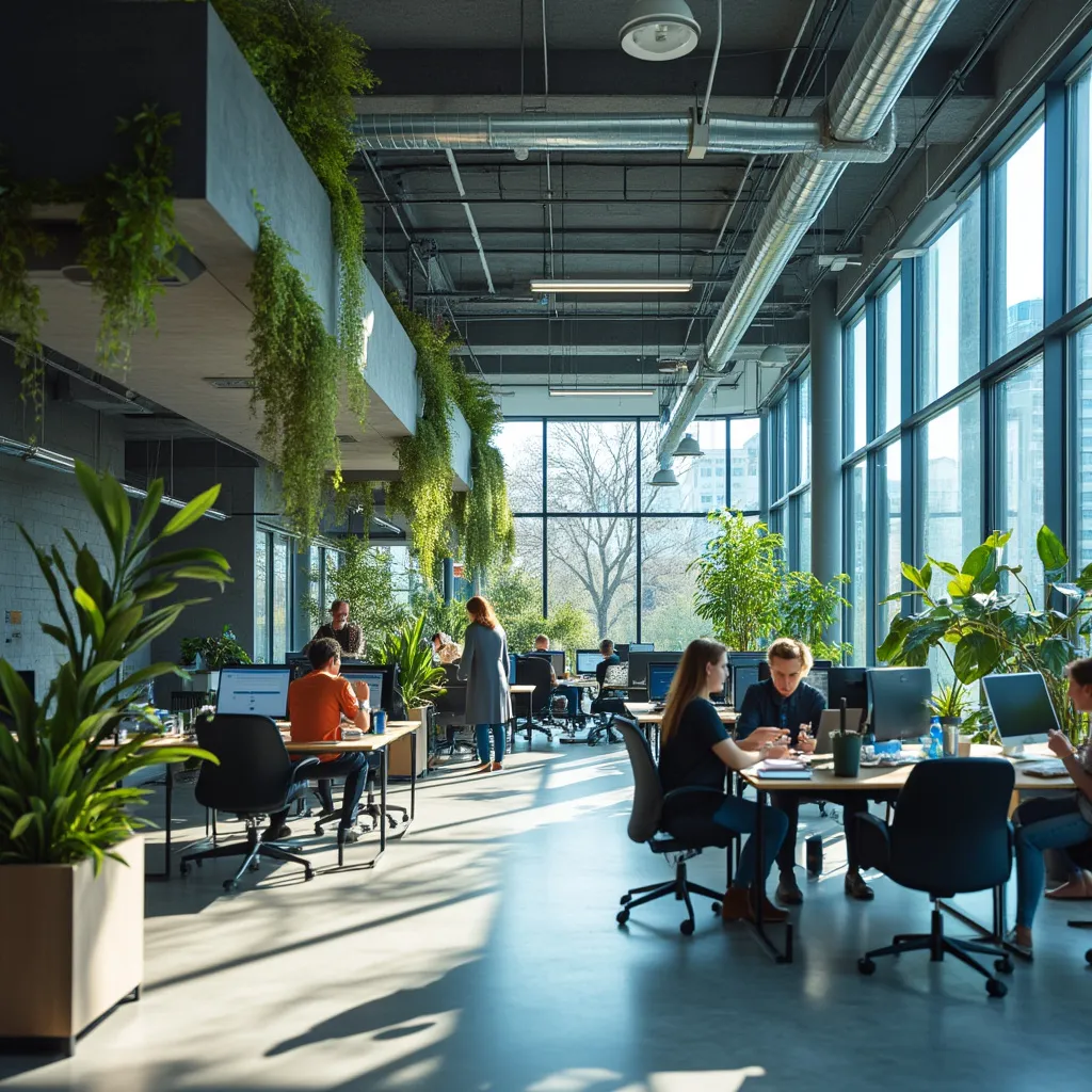 Espacio de trabajo moderno y colaborativo de ConsultoríaAvanzada